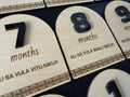 Fijian Birth Announcement Discs + Monthly Milestone set