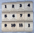 Cook Islands Monthly Milestone Discs + Birth Announcement