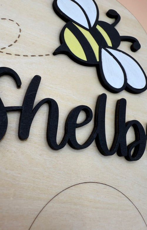 Beehive Name Sign