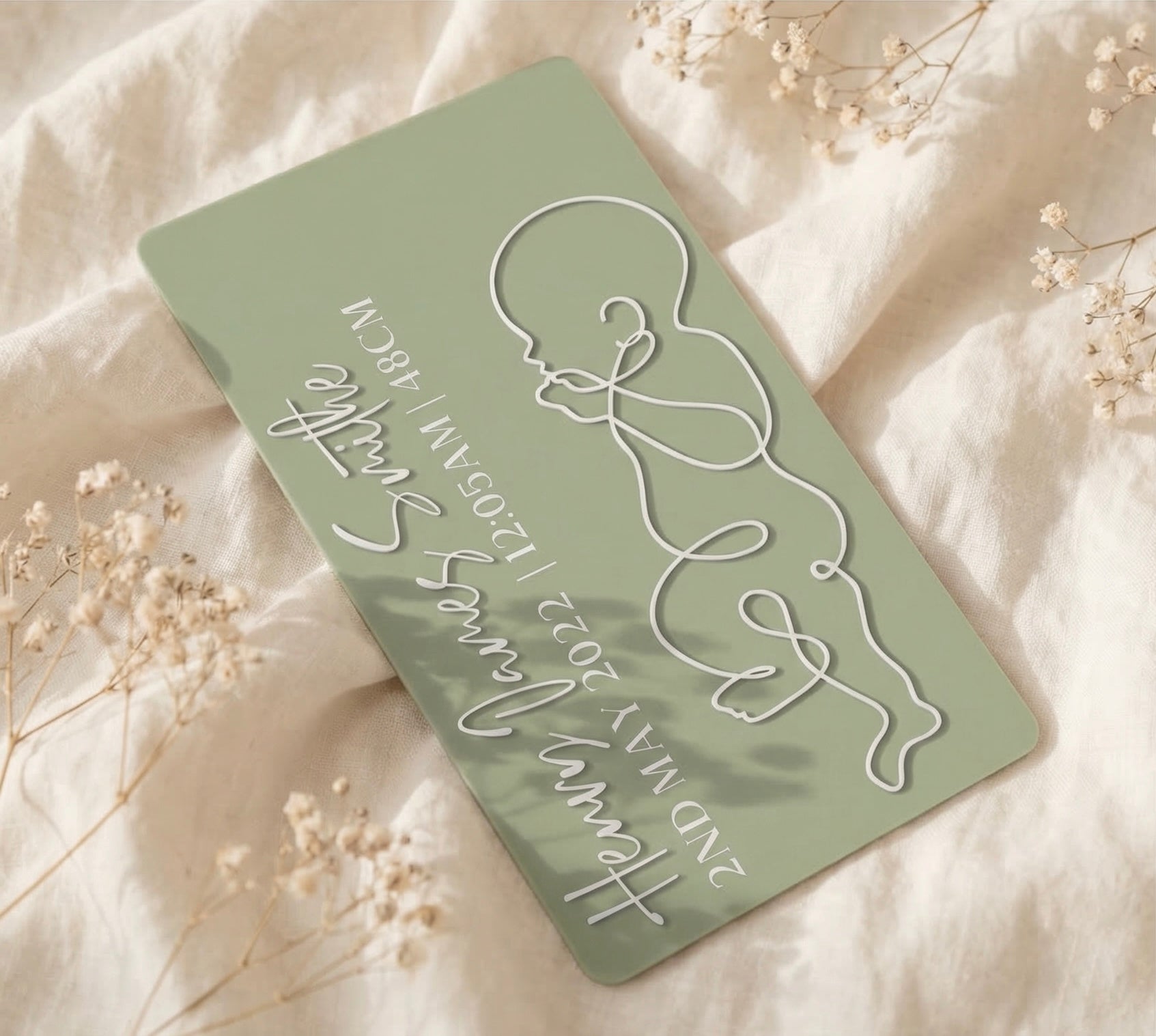 1:1 Scale Baby Birth Plaque